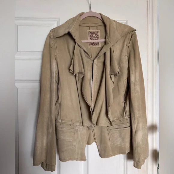 Free People Women’s Leather Jacket - Picture 2 of 5